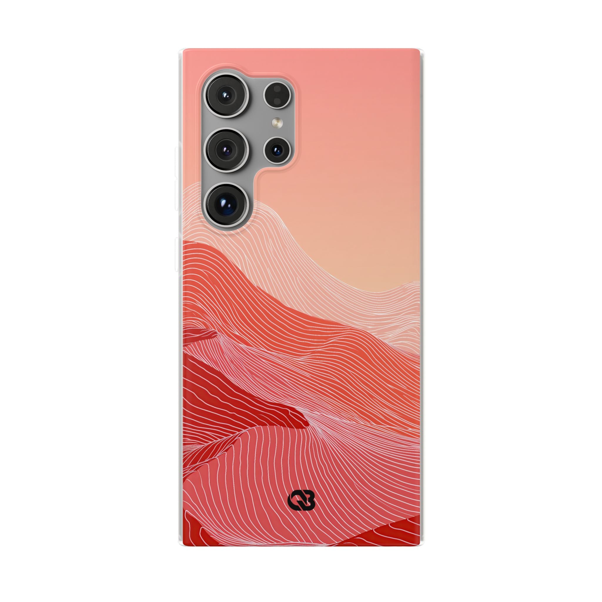 Red Lite Phone Case for Samsung - Crimson Ridge Contour
