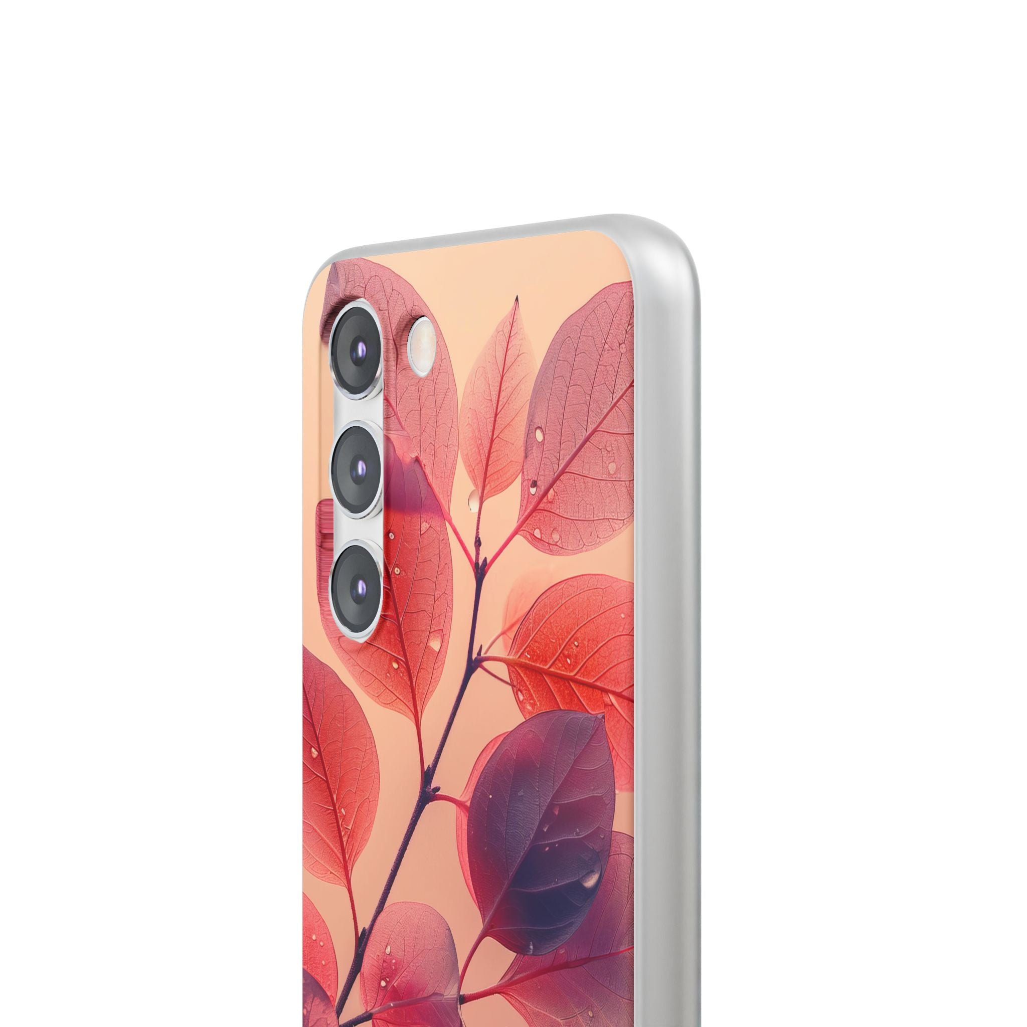 Dewy Magenta Foliage · Soft Phone Case for Samsung