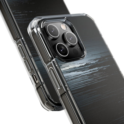 Black Impact MagSafe Phone Case for iPhone - Frozen Signal Glitch