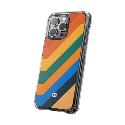 Retro Ridge Lines · Impact Coque de téléphone pour iPhone · Magsafe