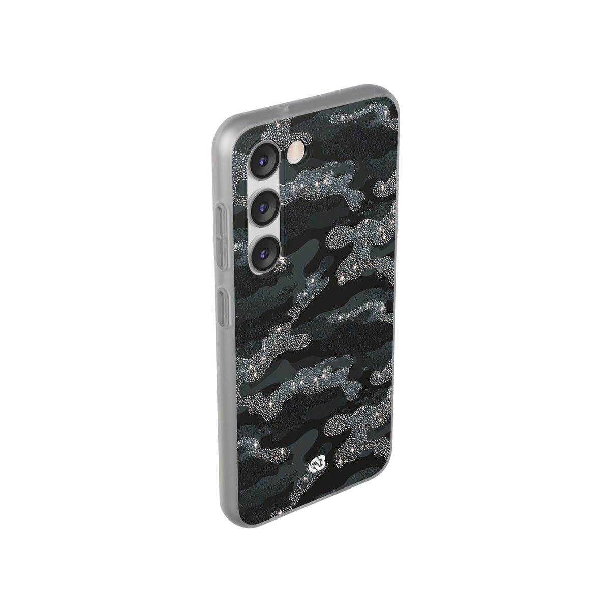 Glitter Shadow Camo · Lite Phone Case for Samsung · Black