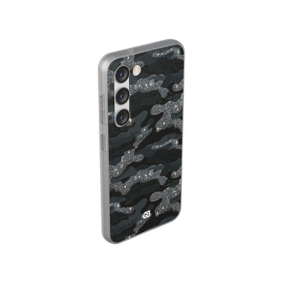Glitter Shadow Camo · Lite Phone Case for Samsung · Black