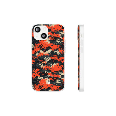Signal Pixel Camo · Lite Phone Case for iPhone ·  Orange