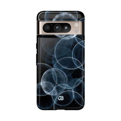 Blue Tough Phone Case for Google Pixel - Cyan Pulse Ripple