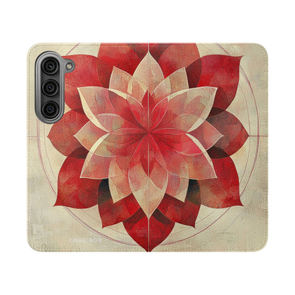 Crimson Bloom - Samsung S23 Case - Wallet