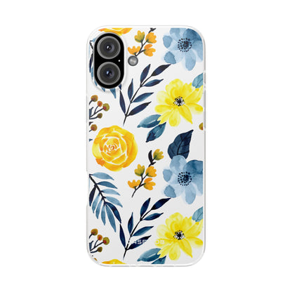Golden Bloom iPhone 16 Plus Cover - Blød