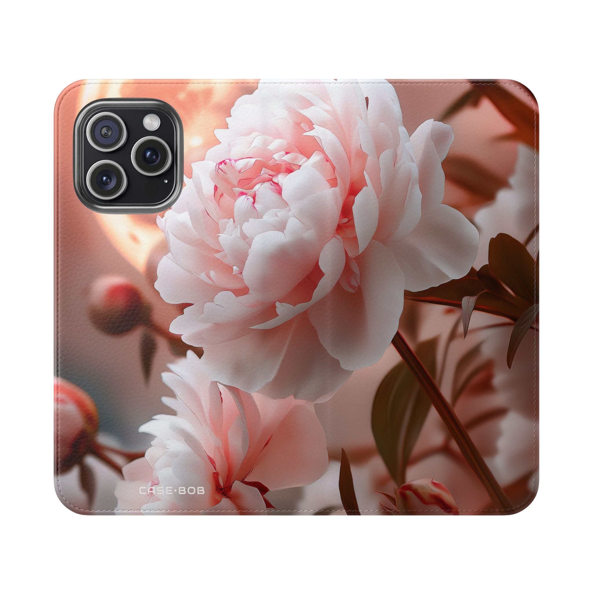 Peony Moonlight - iPhone 15 Pro Max Case - Wallet