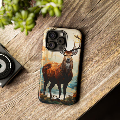 Glowing Stag iPhone 15 Pro Case - Tough - CASE•BOB