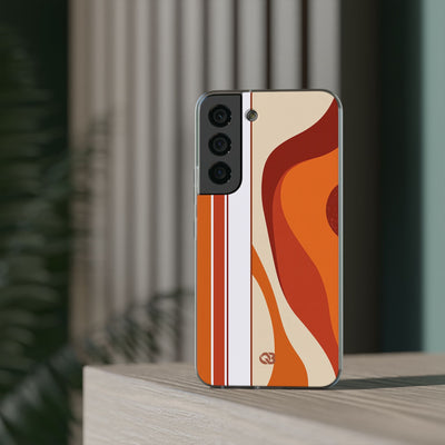 Orange Lite Phone Case for Samsung - Terracotta Metro Line