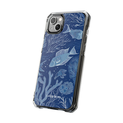 Navy Scale Reef iPhone 14 Plus Case - Impact