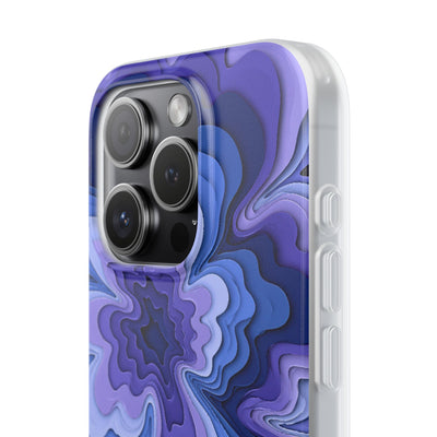 Periwinkle Strata Bloom · Lite Phone Case for iPhone ·  Purple