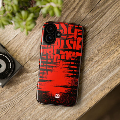 Crimson Redaction · Tough Phone Case for iPhone · Black