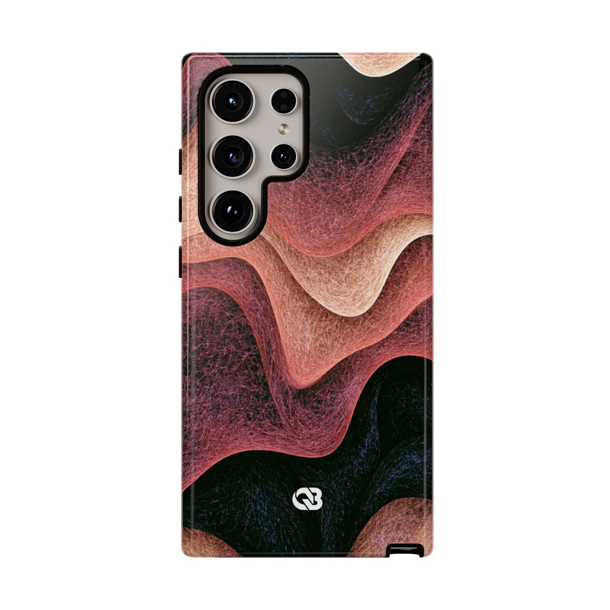 Rose Contour Waves · Tough Phone Case for Samsung · Pink