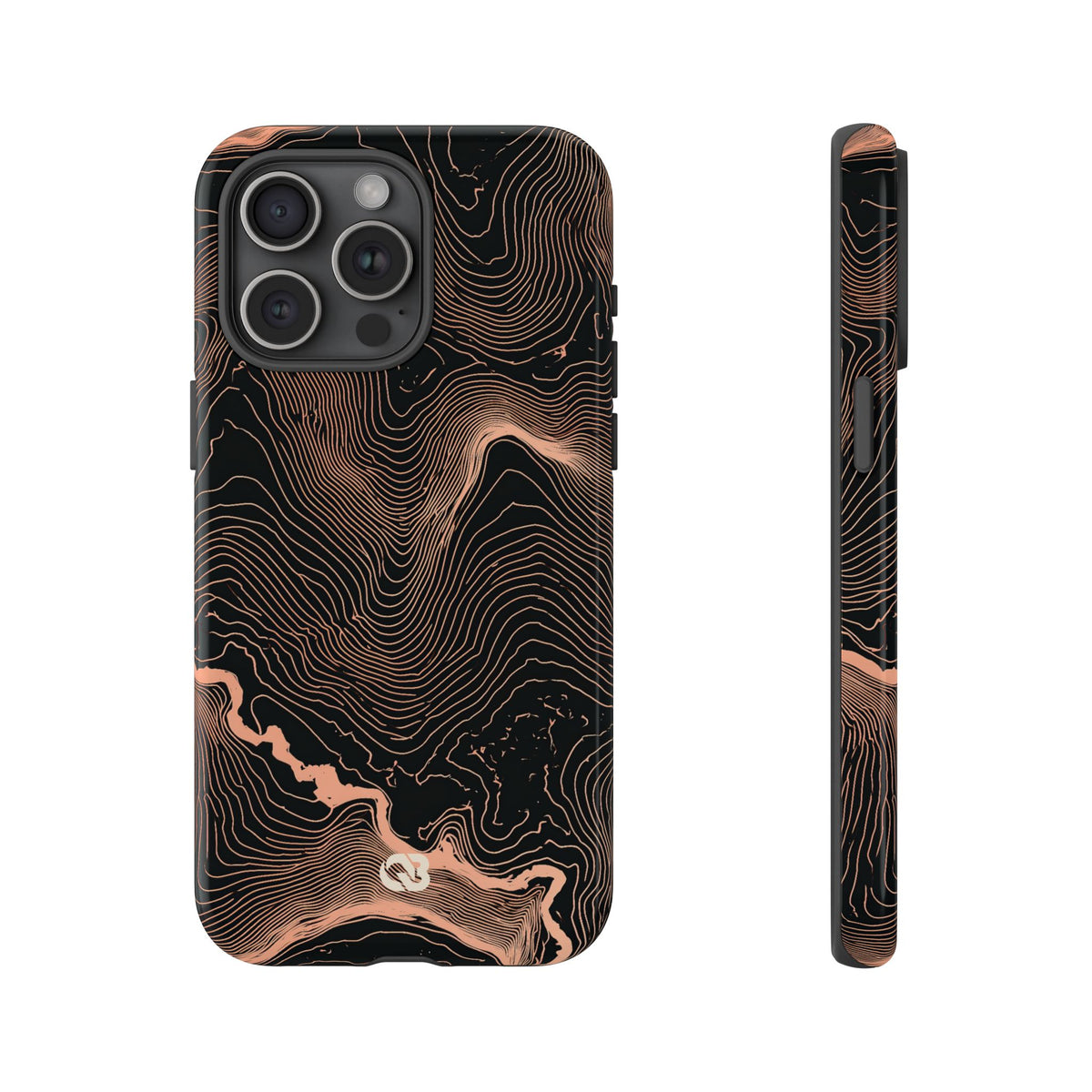 Mesa Elevation Contour · Tough Phone Case for iPhone · Black