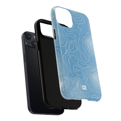 Glacial Basin Topo · Tough 2.0 Magnetic Phone Case for iPhone · Blue