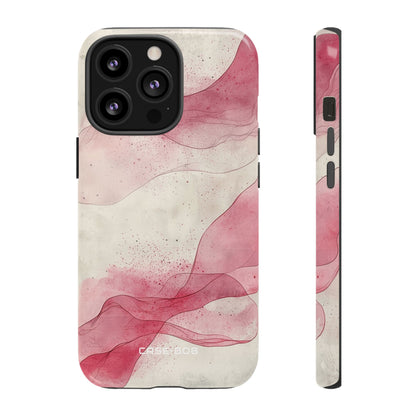 Crimson Waves iPhone 13 Pro - Kova suojakotelo