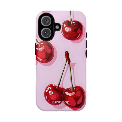 Glossy Cherry Burst iPhone 16 Case - Tough - CASE•BOB