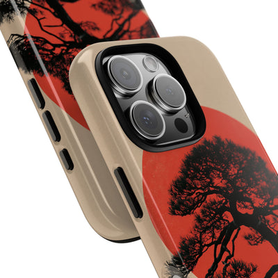 Crimson Pine Solitude · Tough Phone Case for iPhone · Beige