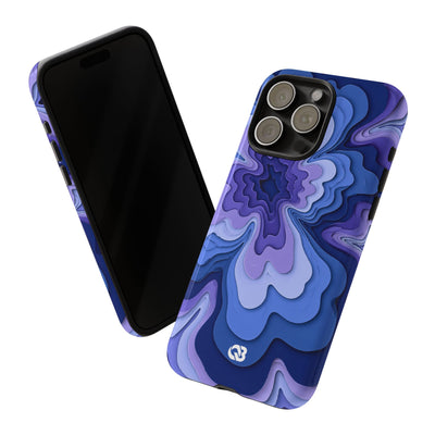 Periwinkle Strata Bloom · Tough Phone Case for iPhone · Purple