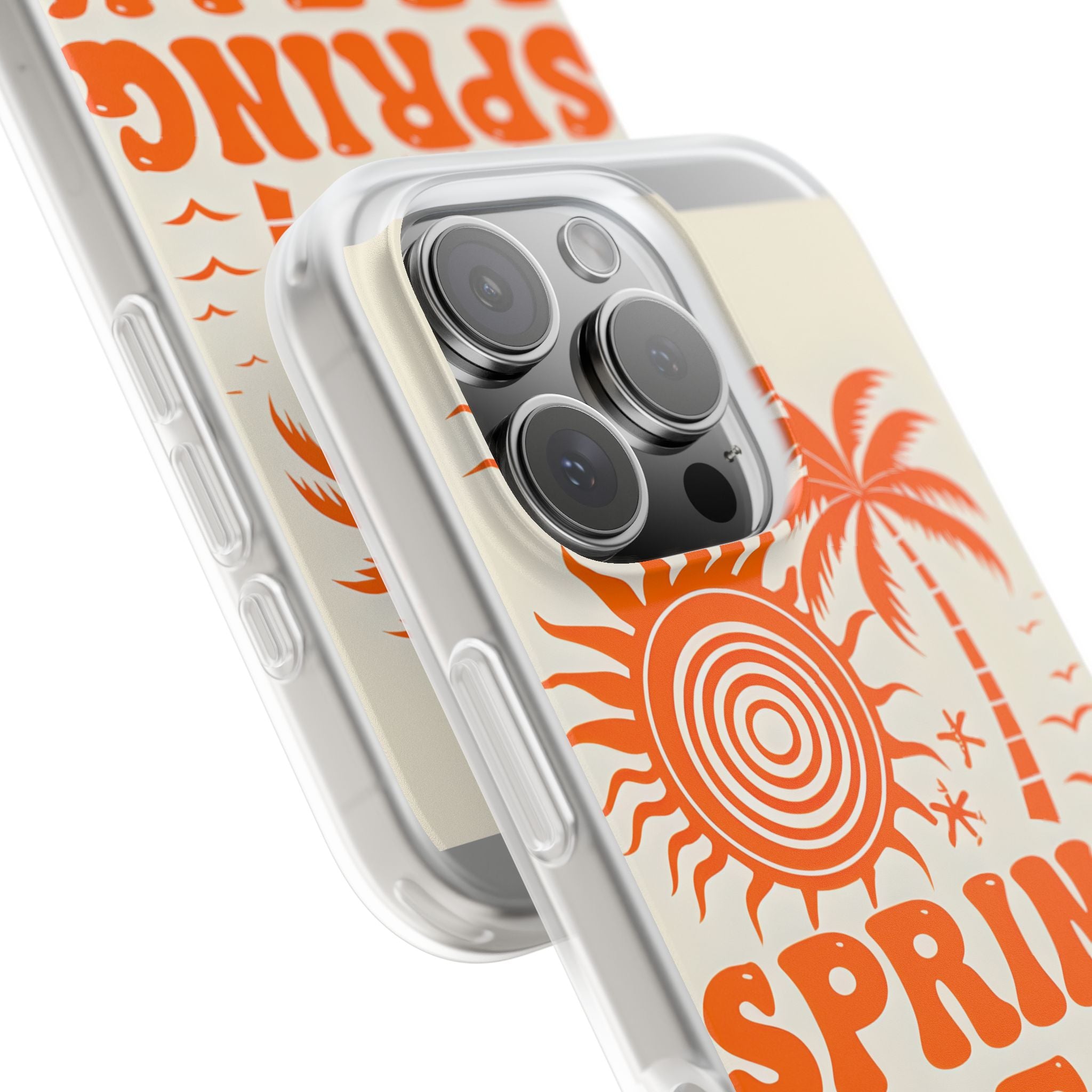 Retro Orange Tide · Soft Hoesje voor iPhone