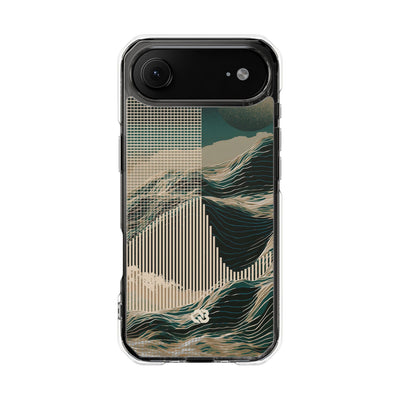 Green Impact MagSafe Phone Case for iPhone - Lunar Moss Topography