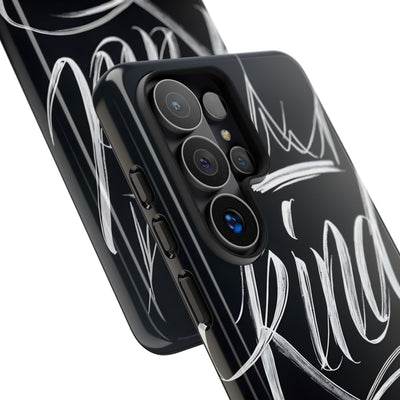 Noir Crown Script · Custodia Tough per Samsung