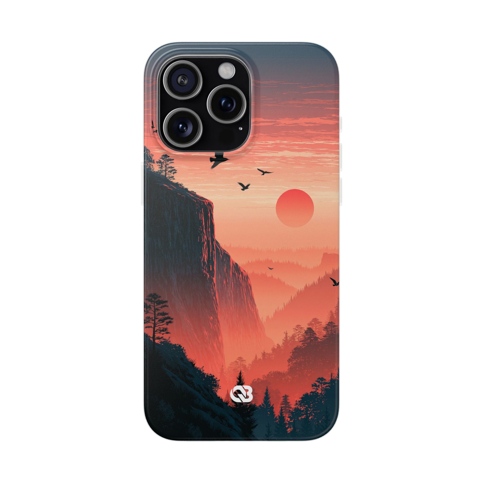 Orange Lite Phone Case for iPhone - Crimson Ridge Flight