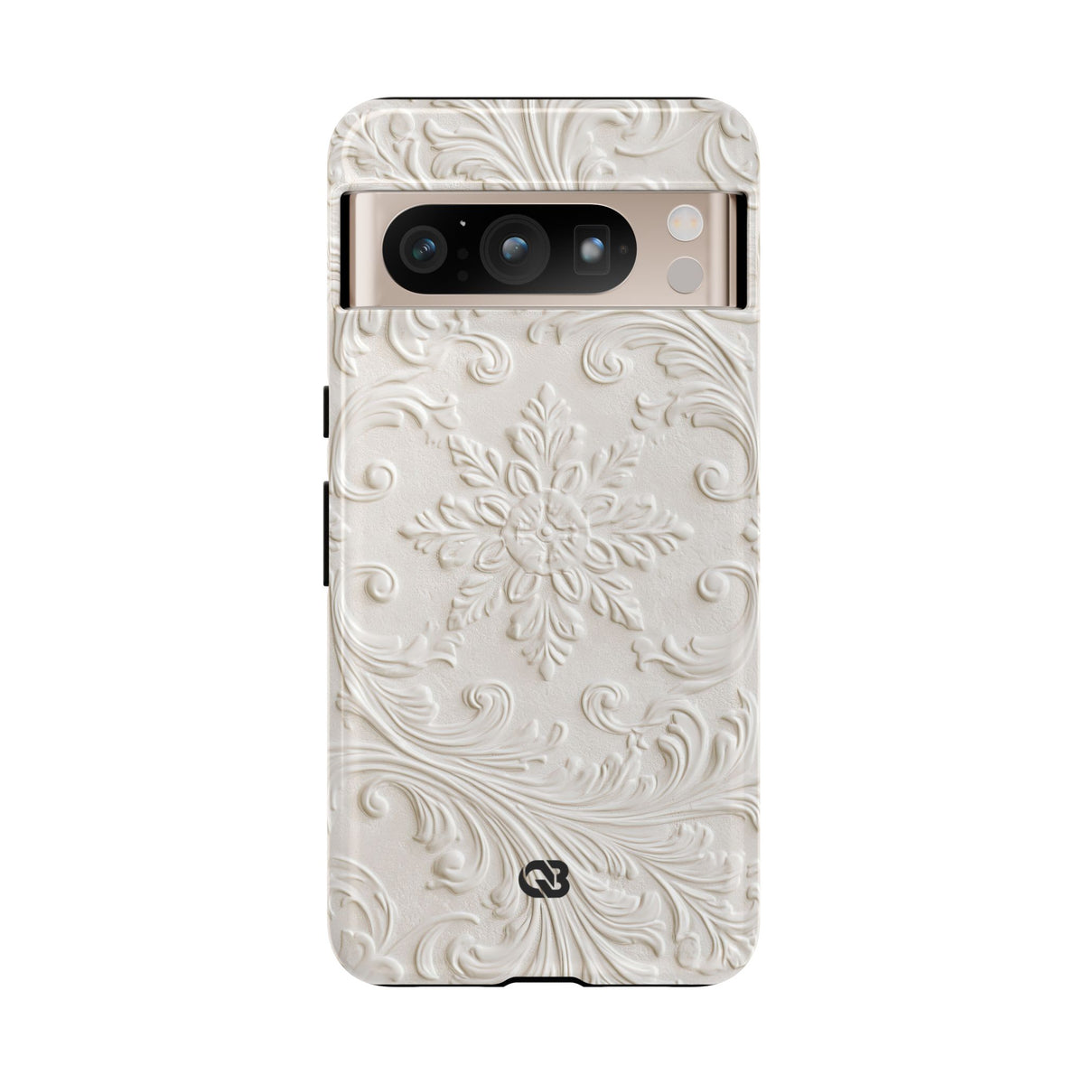 Sculpted Acanthus Relief · Tough Phone Case for Pixel ·  White
