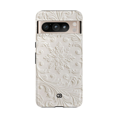 Sculpted Acanthus Relief · Tough Phone Case for Pixel ·  White