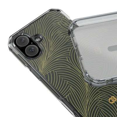 Green Impact MagSafe Phone Case for iPhone - Dark Olive Plume