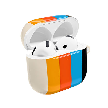 Rainbow Stripes Beige - AirPods Case