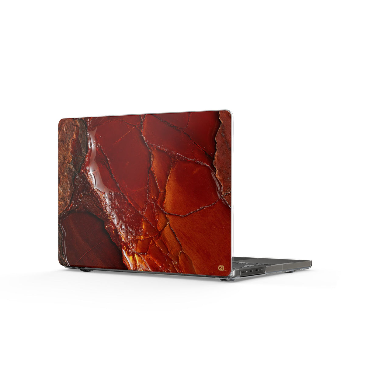 Amber Embrace · Clear Hard Case for MacBook · Brown