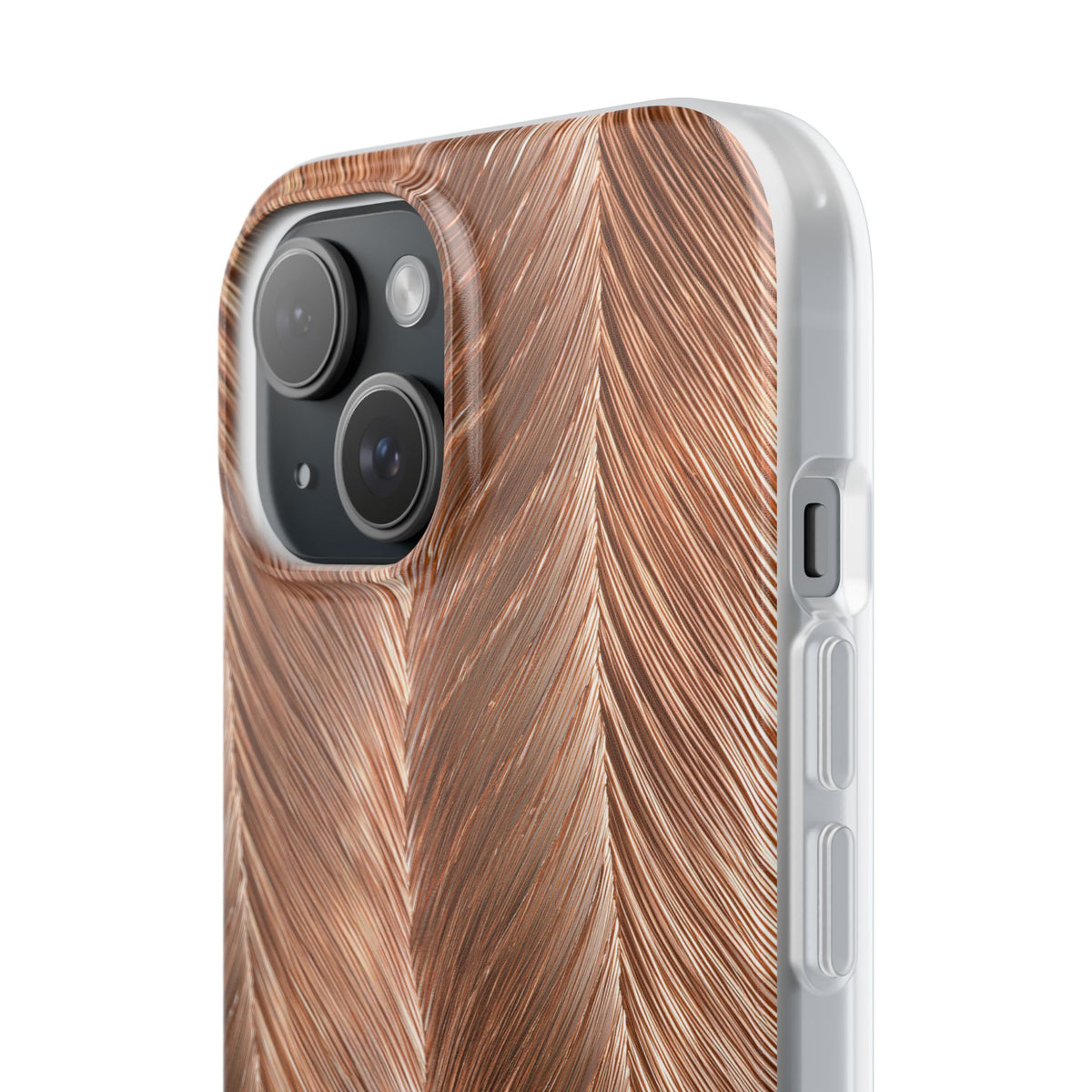 Rose Gold Weave · Lite Phone Case for iPhone ·  Brown