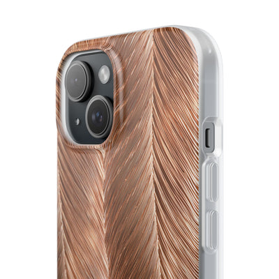 Rose Gold Weave · Lite Phone Case for iPhone ·  Brown