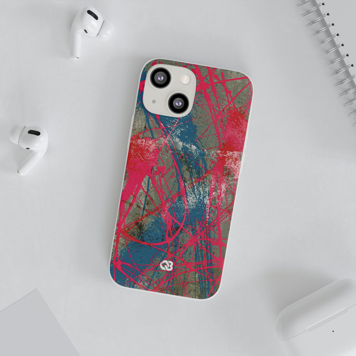 Neon Static Drip · Lite Phone Case for iPhone ·  Pink