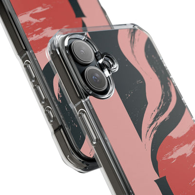 Pink Impact MagSafe Phone Case for iPhone - Cinder Rose Plume
