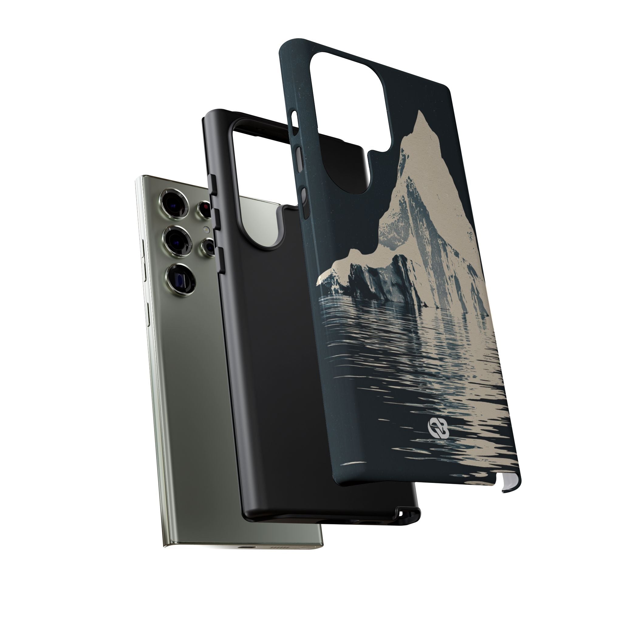 Blue Tough Phone Case for Samsung - Frozen Navy Monolith