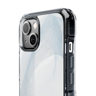 White Impact MagSafe Phone Case for iPhone - Arctic Line Current