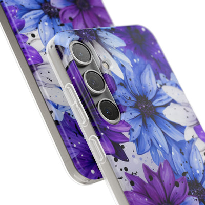 Ink Splatter Blooms · Soft Phone Case for Samsung