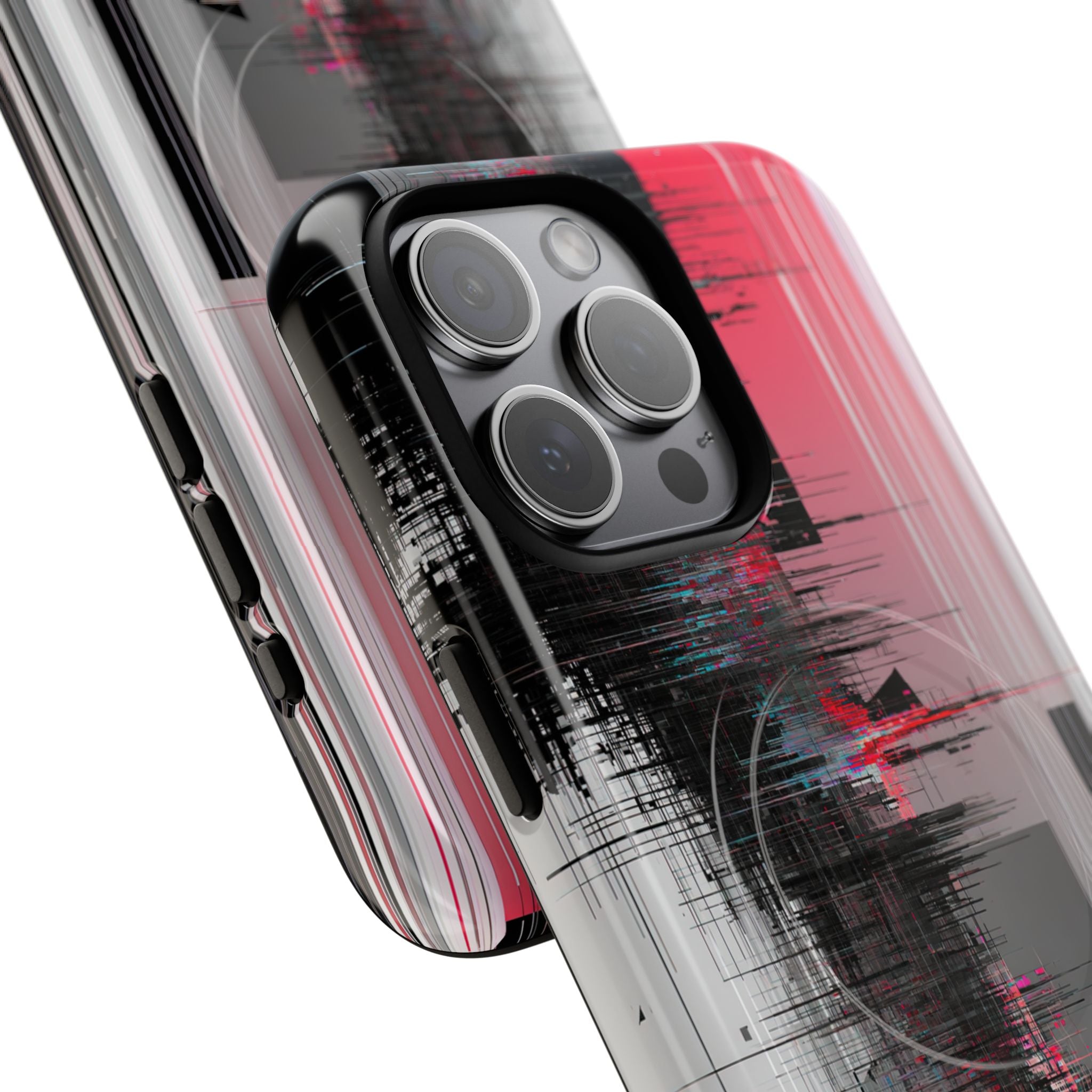 Black Tough 2.0 Magsafe Phone Case for iPhone - Crimson Data Leak