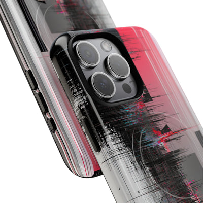 Black Tough 2.0 Magsafe Phone Case for iPhone - Crimson Data Leak