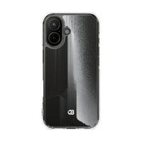 Black Impact MagSafe Phone Case for iPhone - Brutalist Pixel Monolith