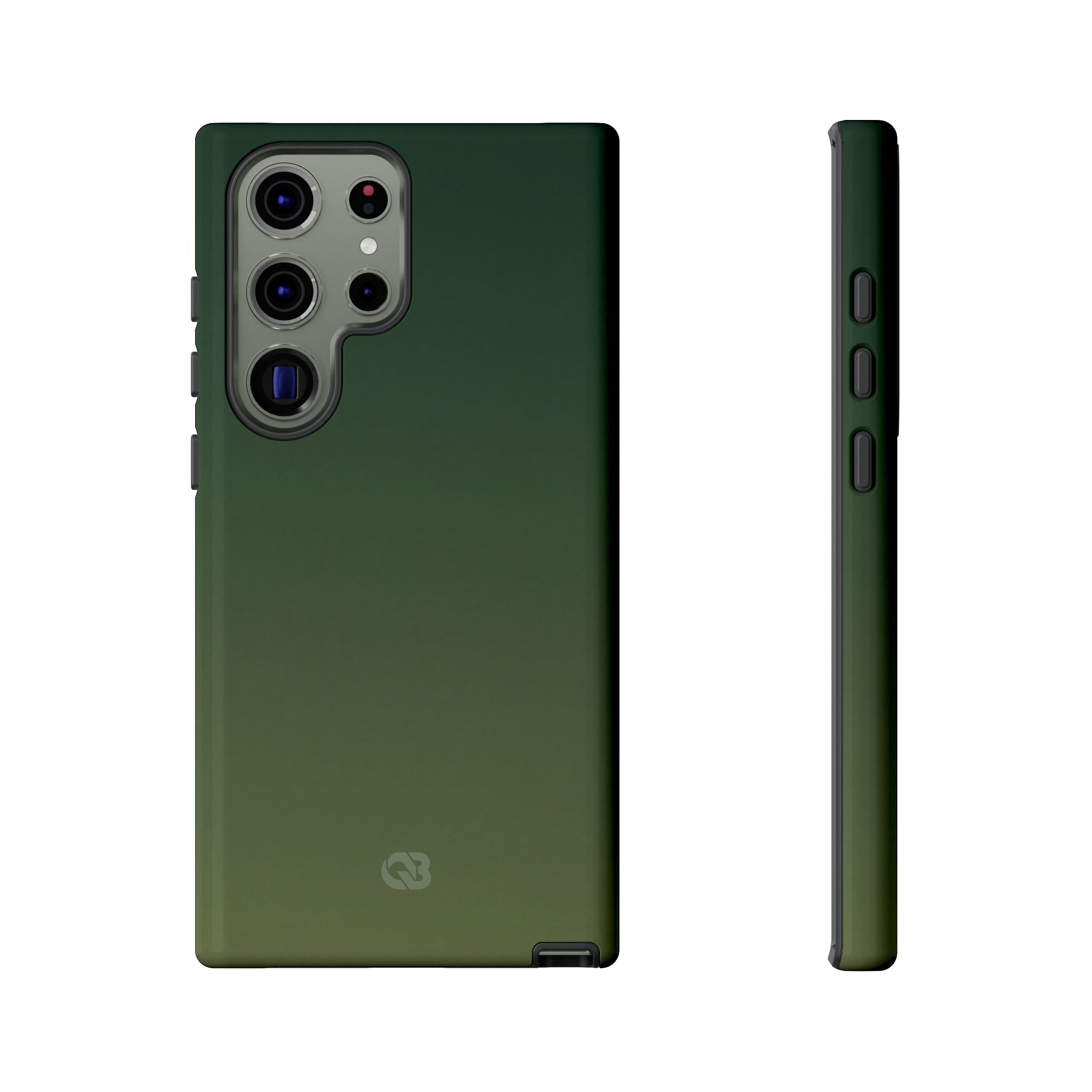 Green Tough Phone Case for Samsung - Shadow Moss Grain