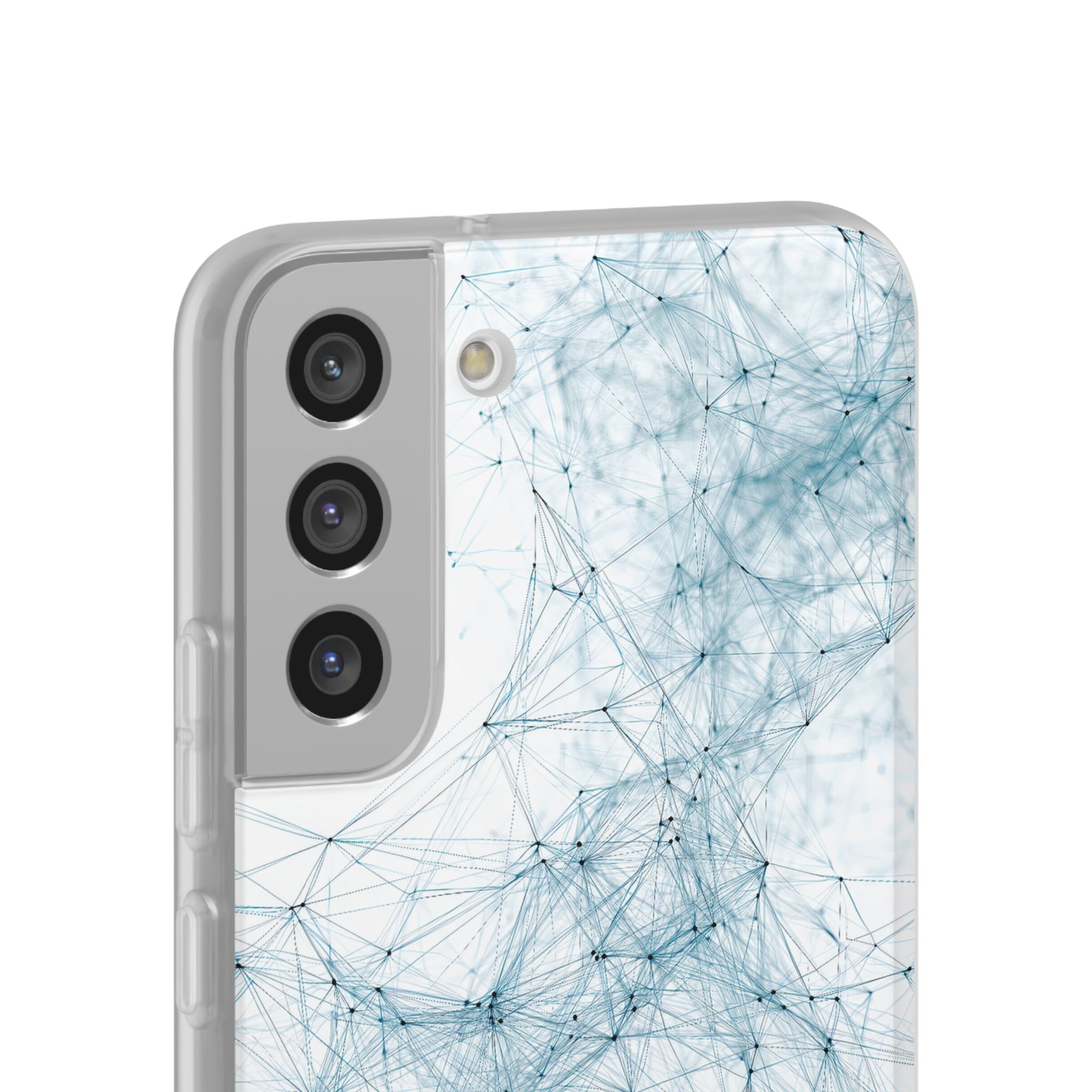 Blue Lite Phone Case for Samsung - Glacial Neural Web