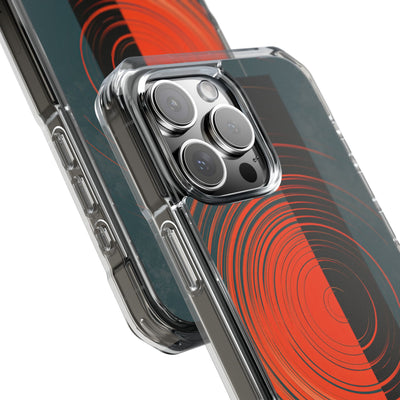 Teal Impact MagSafe Phone Case for iPhone - Burnt Slate Radial