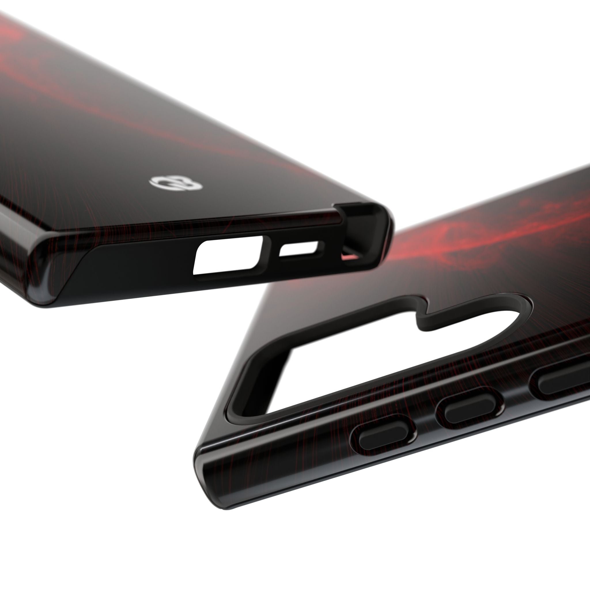 Red Tough Phone Case for Samsung - Solar Crimson Flare
