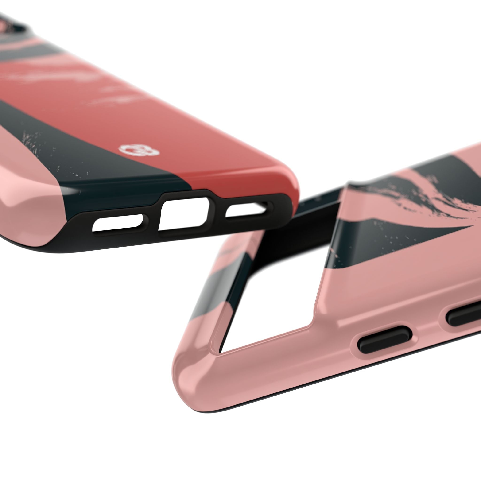 Pink Tough Phone Case for Google Pixel - Cinder Rose Plume