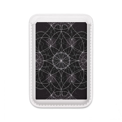 White Mandala Radiance Wallet – MagSafe Ready