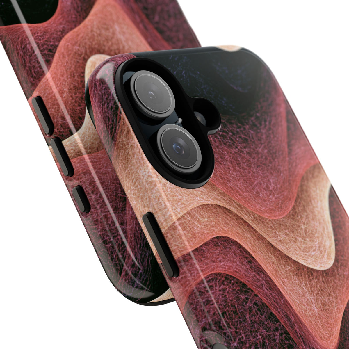 Rose Contour Waves · Tough Phone Case for iPhone · Pink