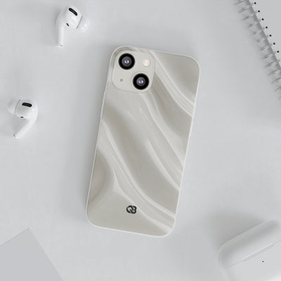 Liquid Enamel Fold · Lite Phone Case for iPhone ·  White